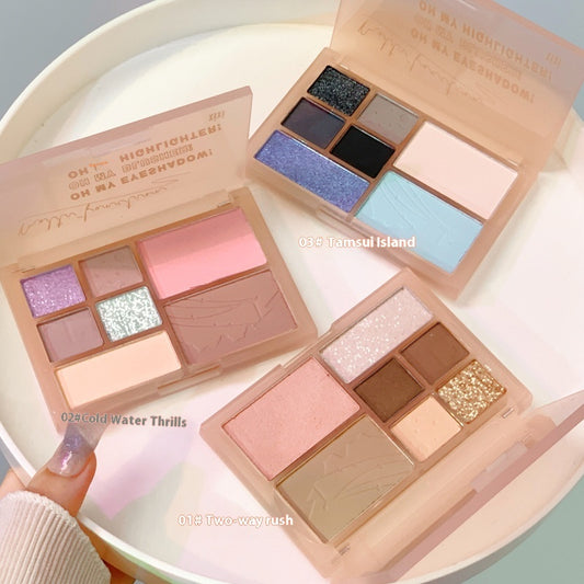 7-color Comprehensive makeup palette applicable for all face